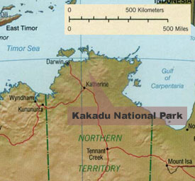 Kakadu National Park Map