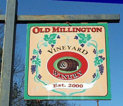 Old Millington Winery Sign