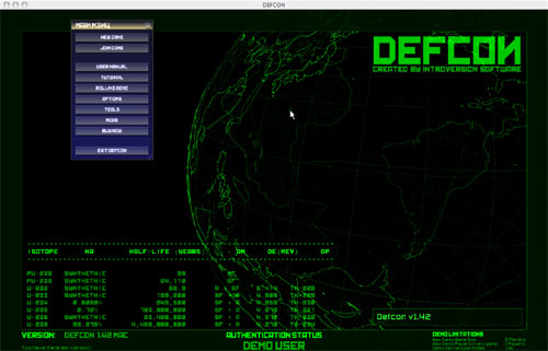 DEFCON Opening Screen