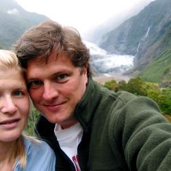 kath and truk at Franz Josef Glacier