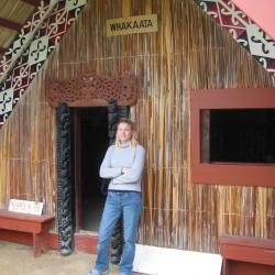 Kath by Maori Meeting House