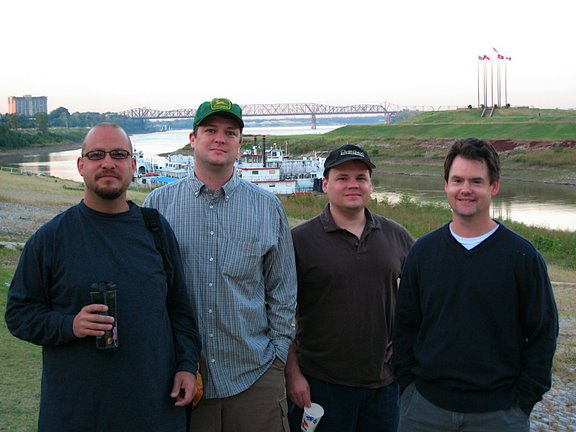 Tom, truk, Richie, and Robert Setting Out