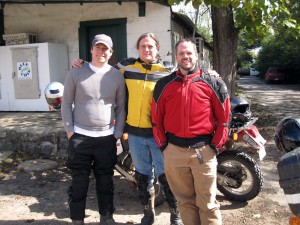 Scottie, truk, and David at Oark Cafe