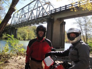 David and Scottie Under the One-Lane Bridge